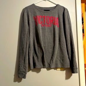 Victoria’s Secret Sport , grey warm long sleeve shirt M